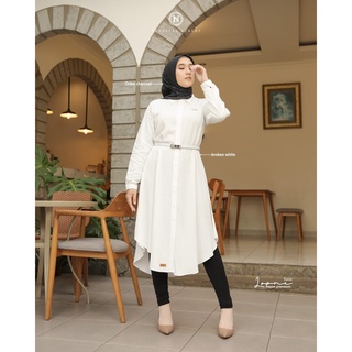 NADHEERA LUXURY | LOONA TUNIC RAYONWanita POLOS | Shopee Singapore