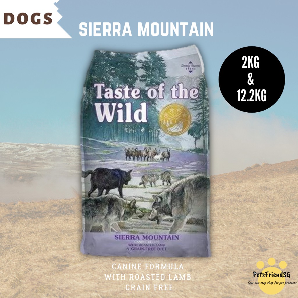 Taste Of The Wild Sierra Mountain Roasted Lamb Grain Free Shopee Singapore
