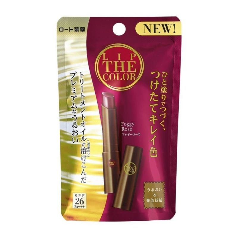 MENTHOLATUM Lip The Color Foggy Rose 2g | Shopee Singapore