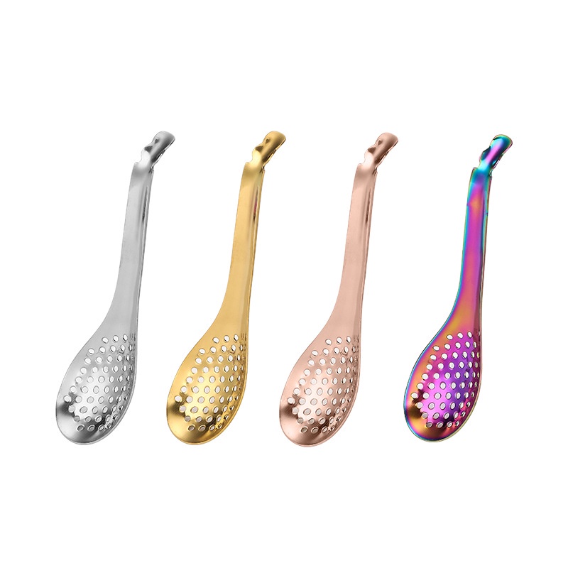 Spoons,small Slotted Spoons Stainless Steel Caviar Spoons Serving Spoon  Kitchen Slotted Serving Spoons Strainer Spoon Molecular Spoon Perforated  Spoon