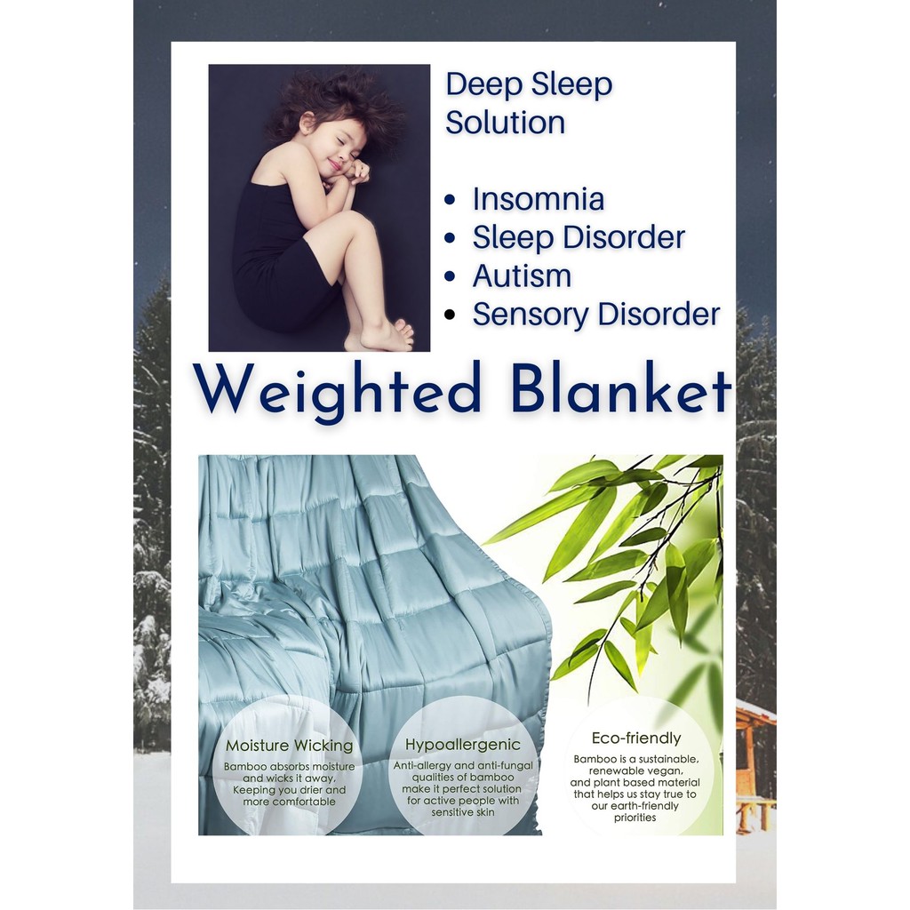 [SG Stock] 🔥 Premium Weighted Blanket - Deep Sleep Solution for ...