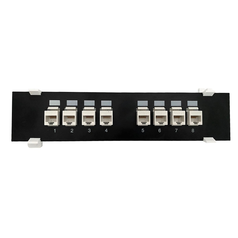 DOU 8 Ports for Cat 6 Tool-less UTP Module Patch Panel RJ45 Networking ...