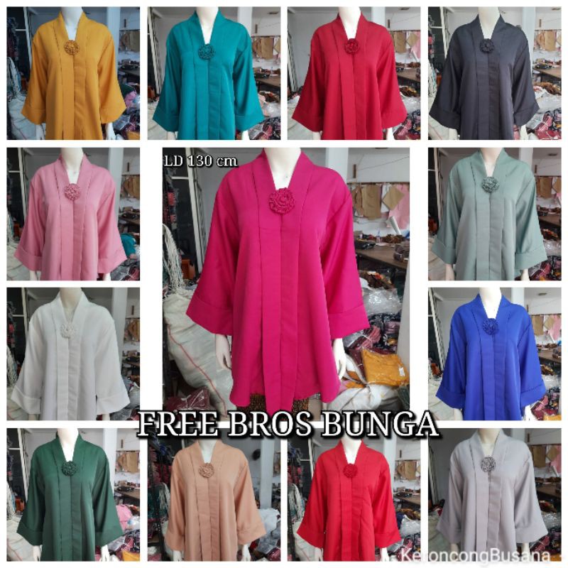 (M130/140) Jumbo GIGA Brocade Kebaya 130cm- Keroncong Clothing Kebaya