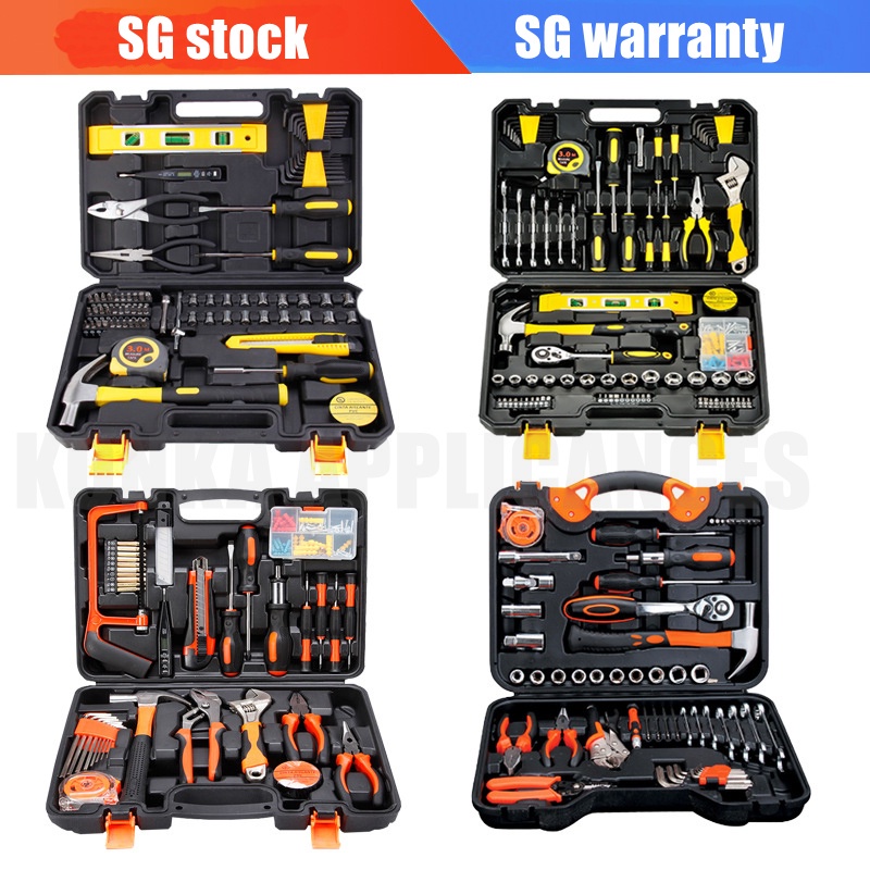 Tools Box Household Hardware Tool Set Wrench Screwdriver Pliers Manual Hardware Tool Set Household Repair