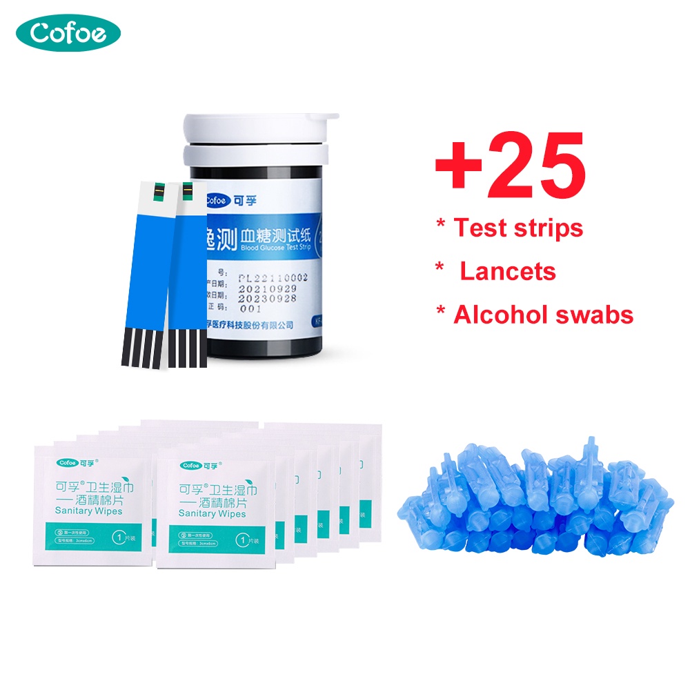 Cofoe Blood Glucose Sugar Test Strips Suitable for Cofoe Yice KFA01C