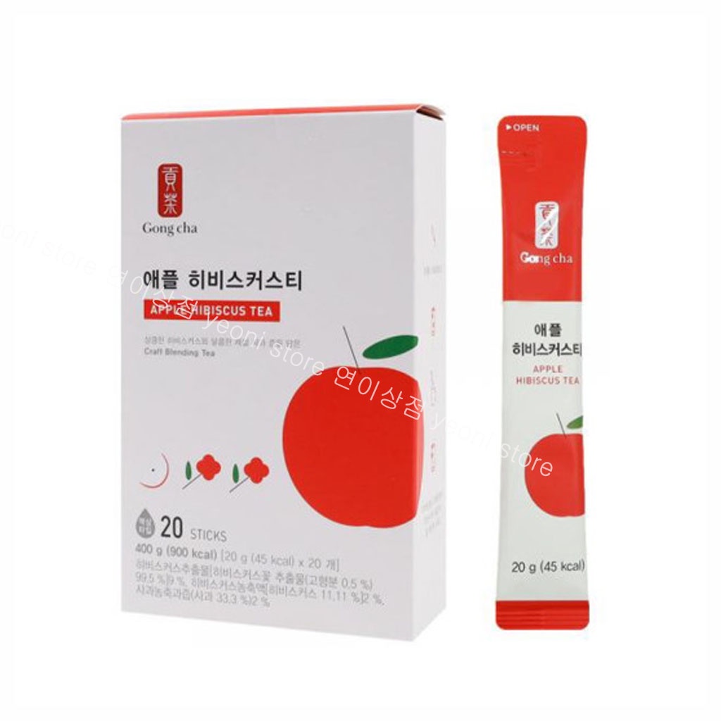 Gong cha iced tea 20g X 20 sticks honey grapefruit black tea apple