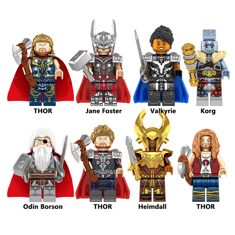 Lego discount minifigures thor