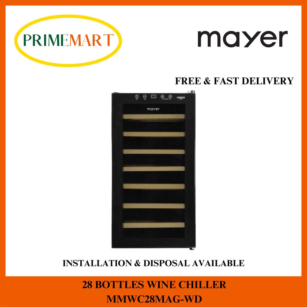 MAYER MMWC28MAGWD 28 BOTTLES WINE CHILLER 2 YEARS MAYER WARRANTY