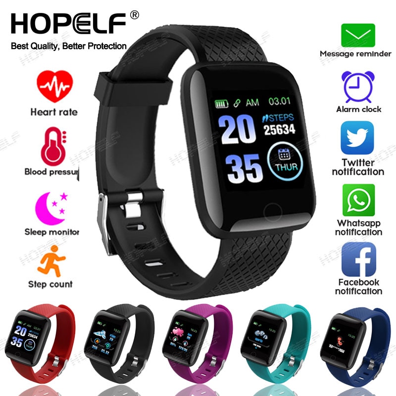 Man Woman Smartwatch Android Smart Watch Bluetooth Heart Rate Monitor ...