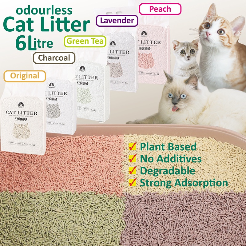 Plant Based Toufu Cat Litter Odourless and Bio Degradable Free