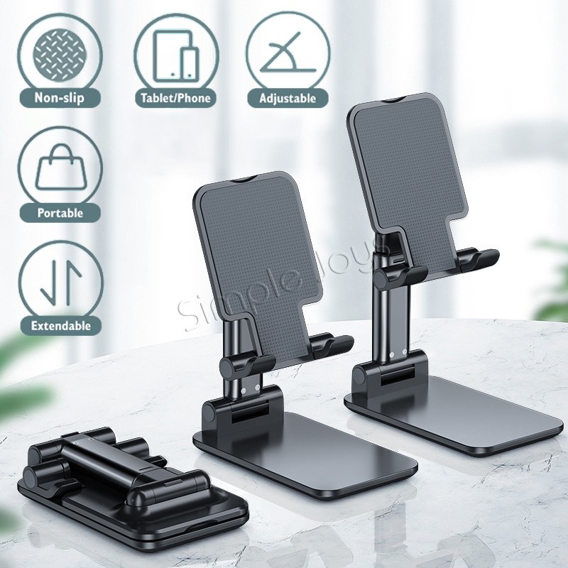 Foldable Phone Stand For Tablet Holder With Adjustable Angle