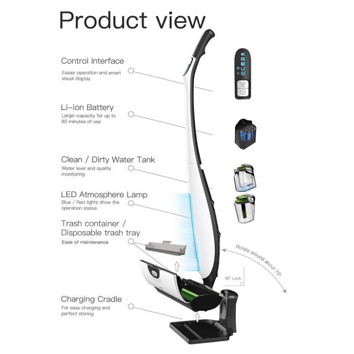 HIZERO Bionic Mop Clean Water Tank (With Cap) | Shopee Singapore