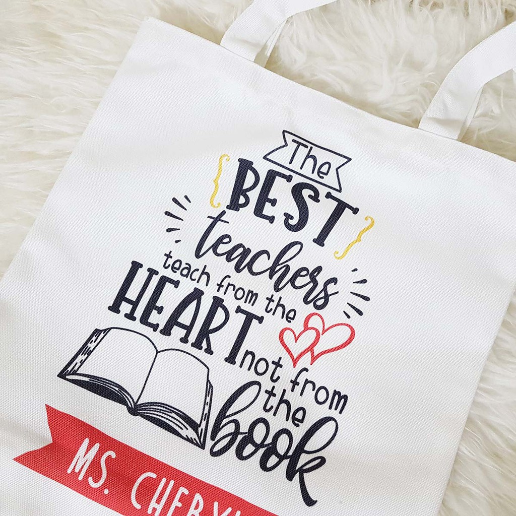 Teacher canvas bags hot sale