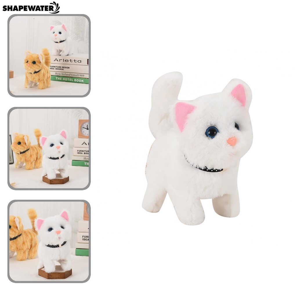 ShapeWater Electronic Component Robotic Cat Toy Electric Robot Cat Kitty Toy Battery-operated for Kids