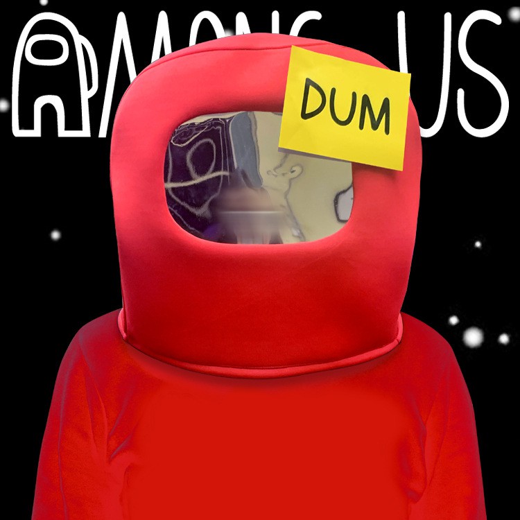 Among us helmet costume cheap