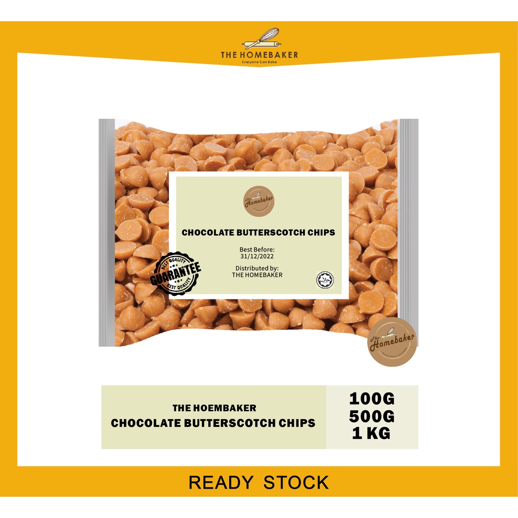Butterscotch Chip / Butterscotch Compound Chips /100g 500g 1Kg ...