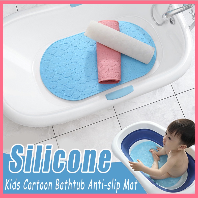 Kids Silicone Bathtub Antislip Mat Baby Odorless Bath Mat For Shower