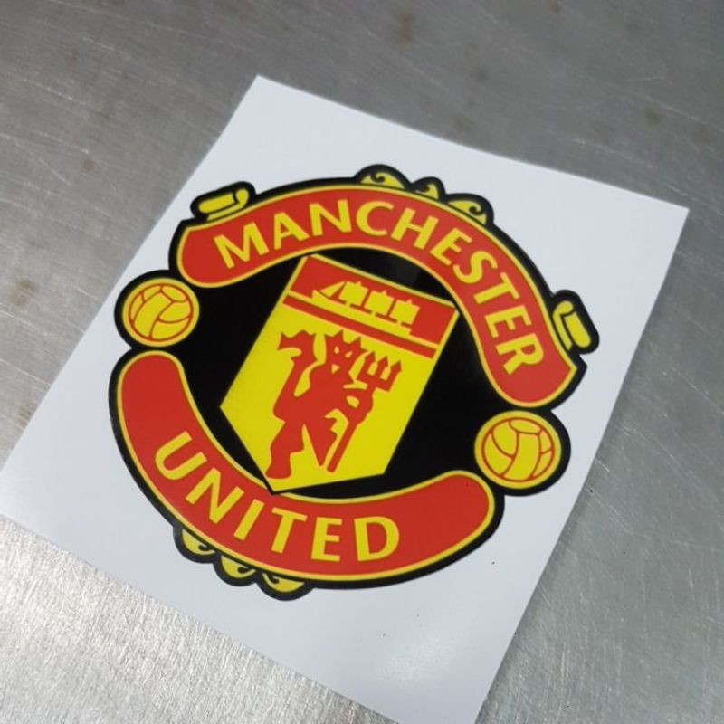 Manchester United Vinyl Sticker 10cm Ratio Shopee Singapore 7285