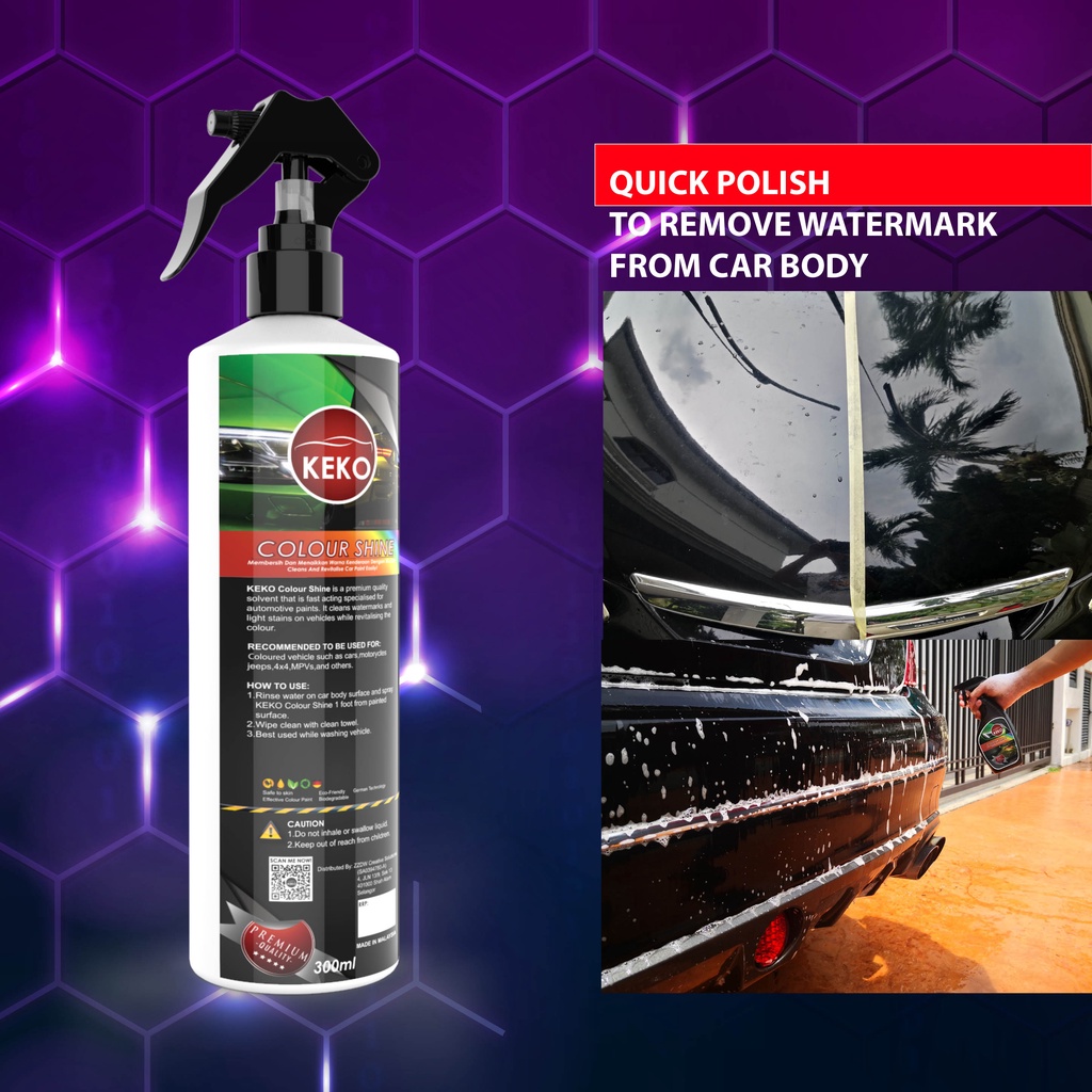 Car Body Polish Wax Watermark Remover Colour Aksesori Kereta Shampoo