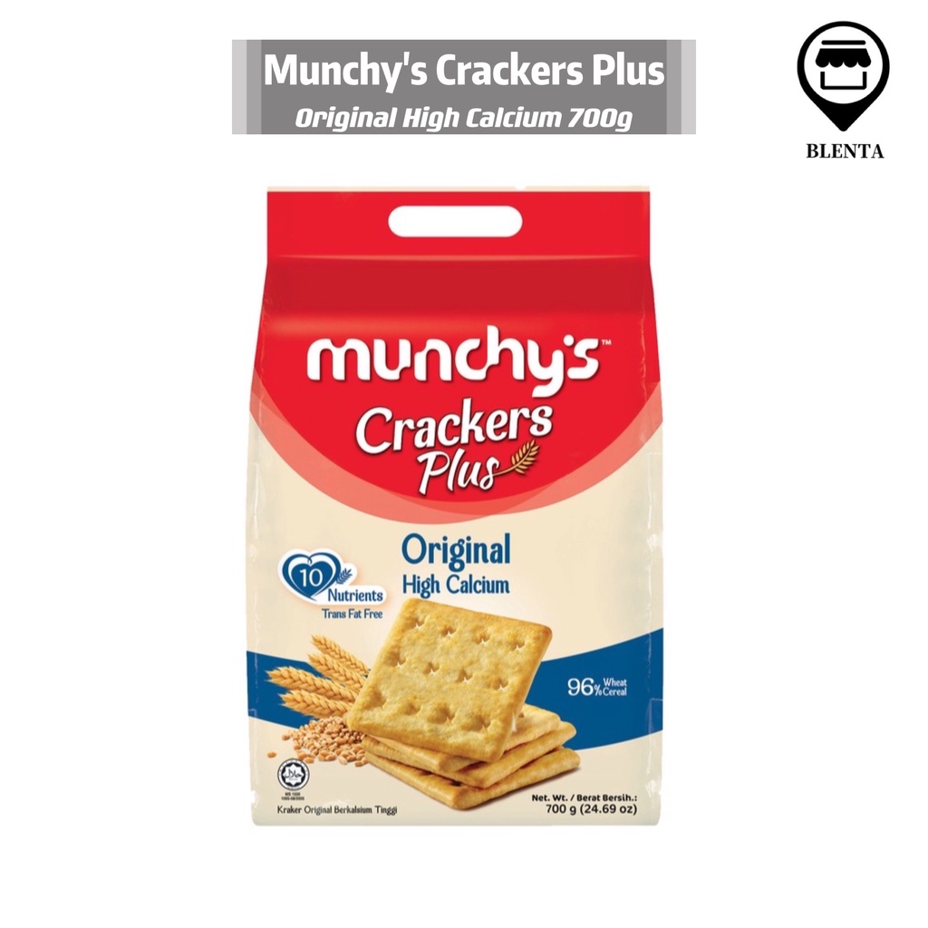 Munchys Crakers Plus 700g High Fibre Whole Grainhigh Protein Chia