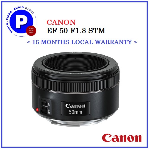 CANON EF 50 F1.8 STM (15 MONTHS CANON SINGAPORE WARRANTY) | Shopee