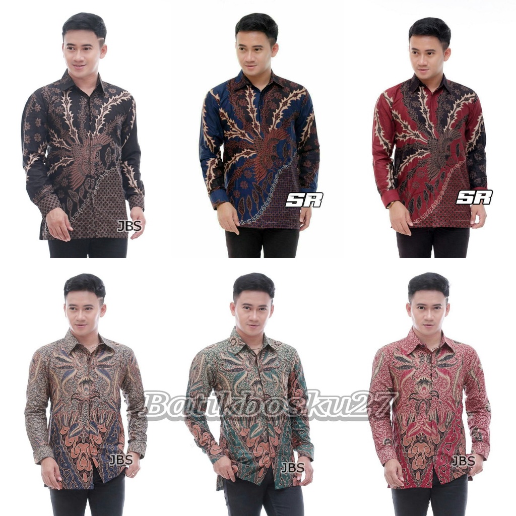 Regular Fit Long Sleeve Shirt - Random Mixed Panel - Java Batik