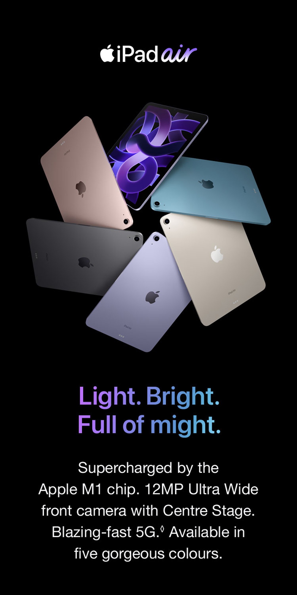 Apple 10.9 inch iPad Air Wi-Fi (5th Generation, 2022) | Shopee Singapore