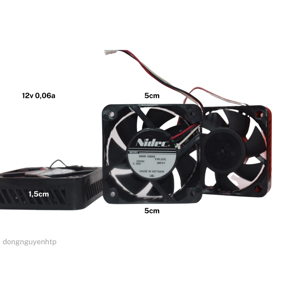 Genuine 12v 0.06A 5x5x 15 Nidec Radiator Fan Shopee Singapore