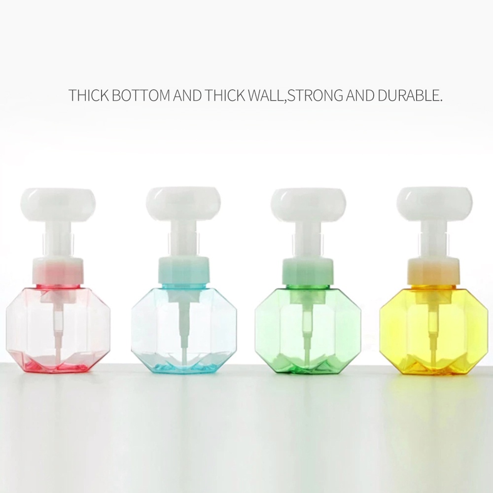 300ml Flower Foam Bottle Plastic Transparent Dispensing Bottle Mousse