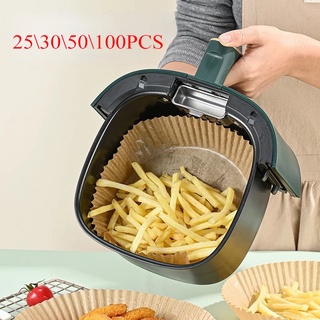 Air Fryer Paper 6.3*1.77in 50PCS Food Disposable Paper Liner Airfryer  Kitchen Cookers Oil-Proof Barbecue Plate Steamer Fryer Baking Accessories -  China Air Fryer Paper and Air Fryer Paper Liners price