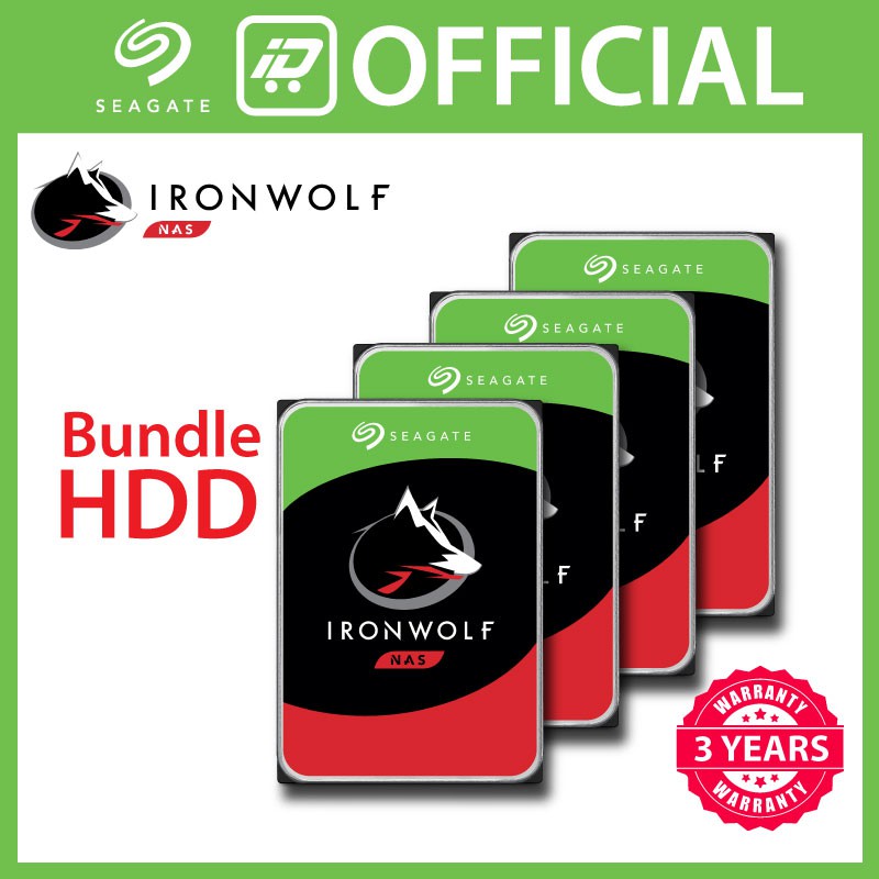 Seagate ( 4TB / 6TB ) 3.5-inch IronWolf Bundle HDD NAS Hard Disk ...