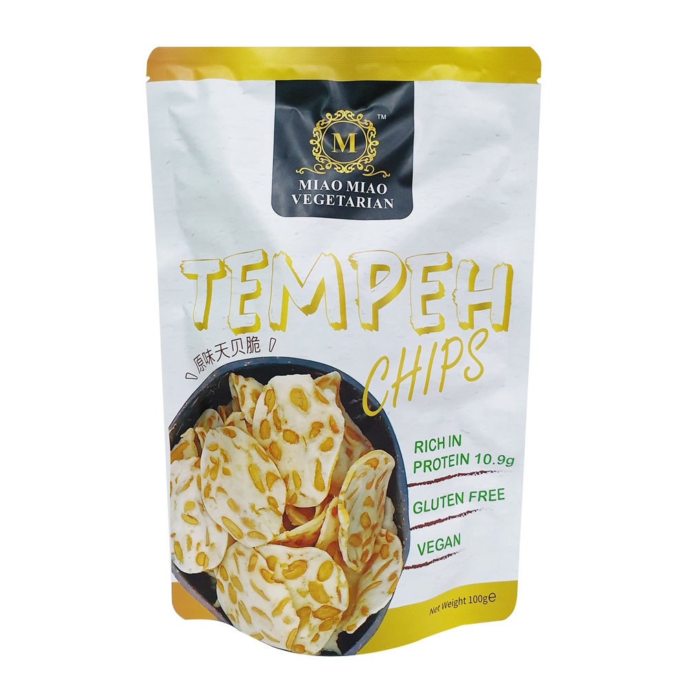 Tempeh Chips Vegetarian Snack Original Flavor 100g Shopee Singapore