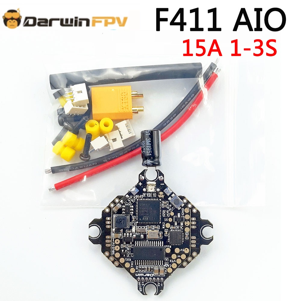 DarwinFPV F411 AIO Flight Controller Whoop Blheli_S Betaflight F4 15A ...