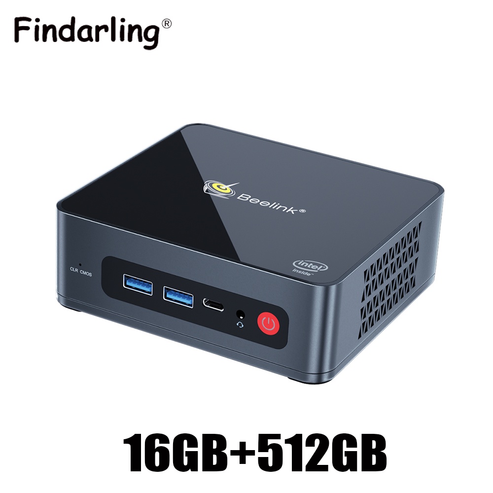 full computer used Beelink U59 DDR4 16 Gb SSD full computer 512 Windows Brazilian 11 E Office 2019 Mini PC CPU Intel N5095 1000M Lan 5G Wifi BT4.2 USB 3.0