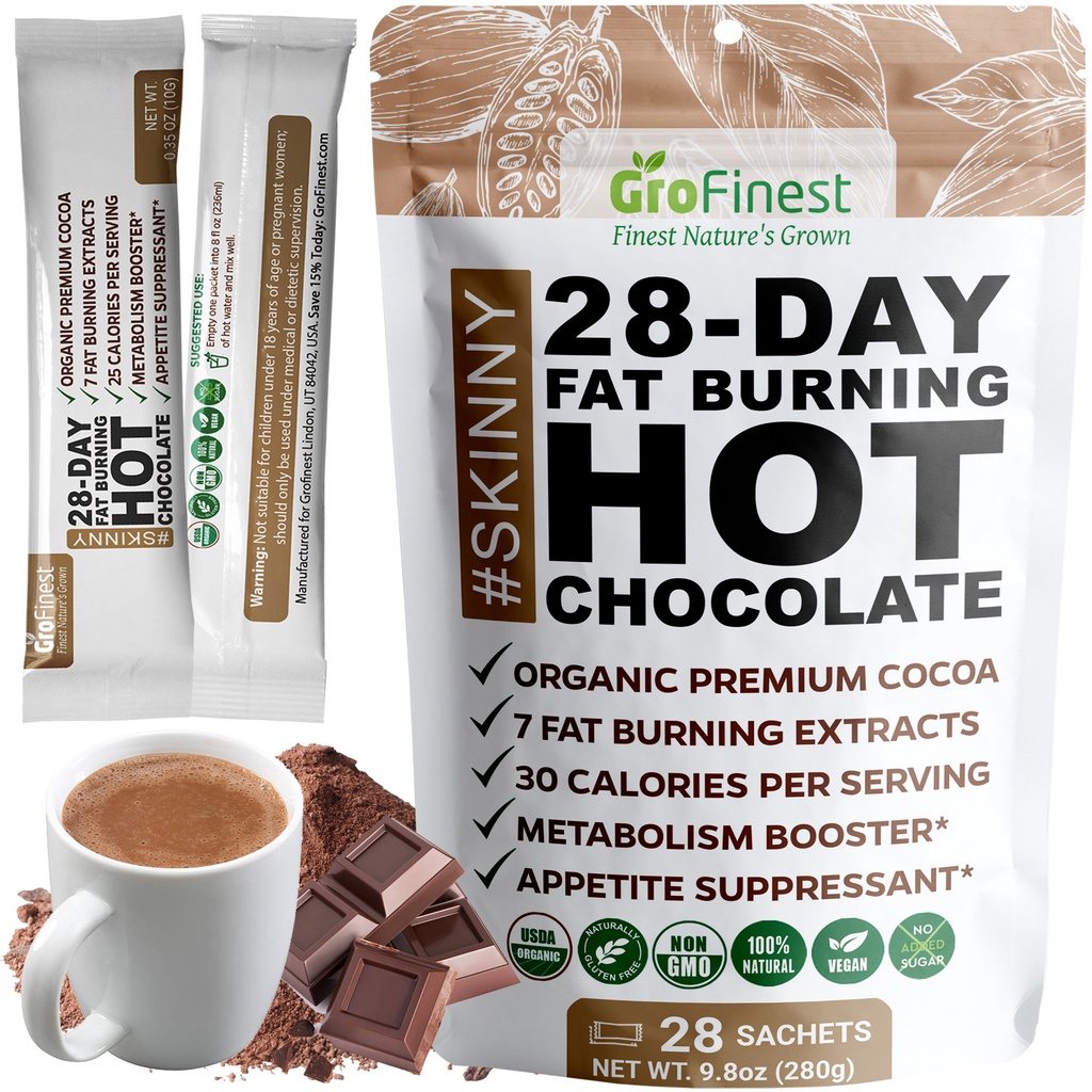 28 Day Fat Burning Hot Chocolate Skinny Slimming Keto Diet Weight
