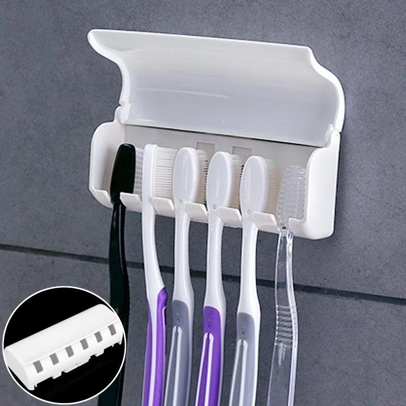 punch-free-white-toothbrush-hanging-rack-moistureproof-dustproof