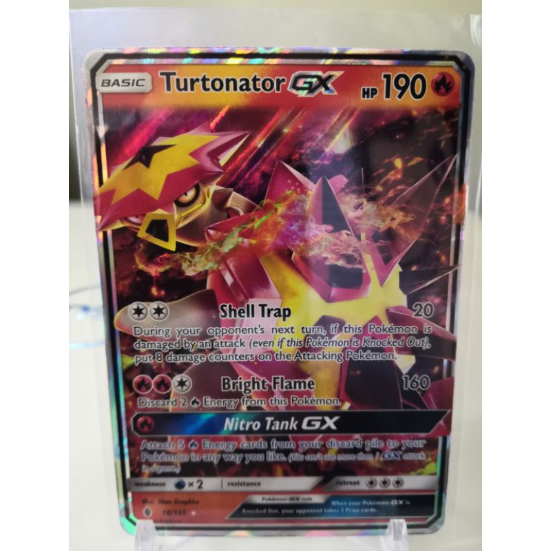 Pokemon TCG: Turtonator GX - 18/145 - Ultra - Sun & Moon: Guardians ...