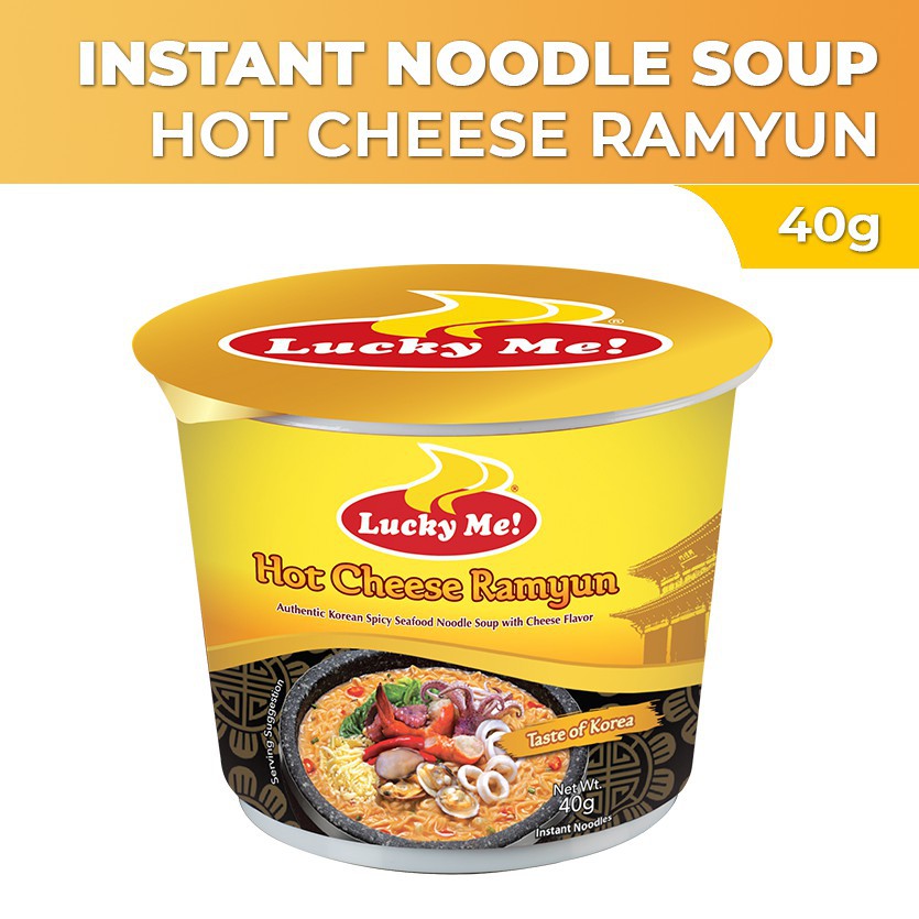 Lucky Me! Instant Noodles Hot Cheese Ramyun 40g 