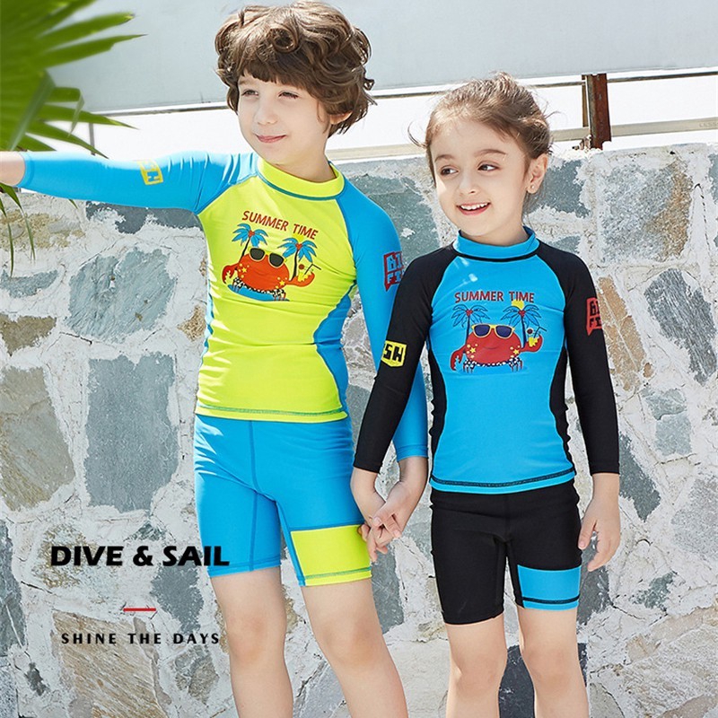 Rash guard boy shorts swimsuit sale