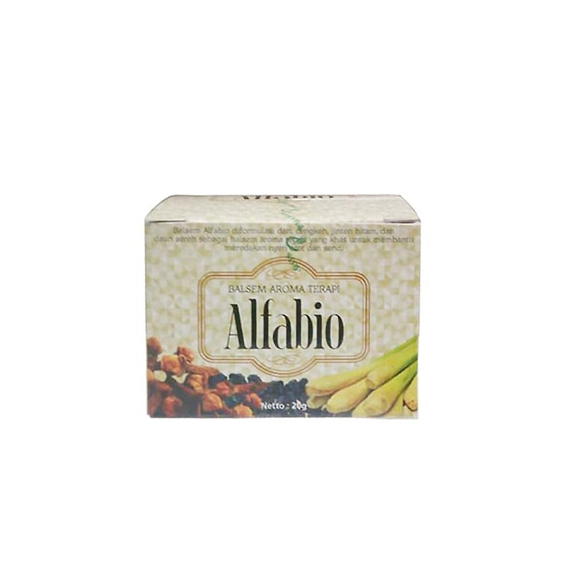 Alfabio Balsem Aroma Terapi 20gr / Alfa bio / Nyeri Otot / Nyeri Sendi / Keseleo / Masuk Angin - Gambar 4