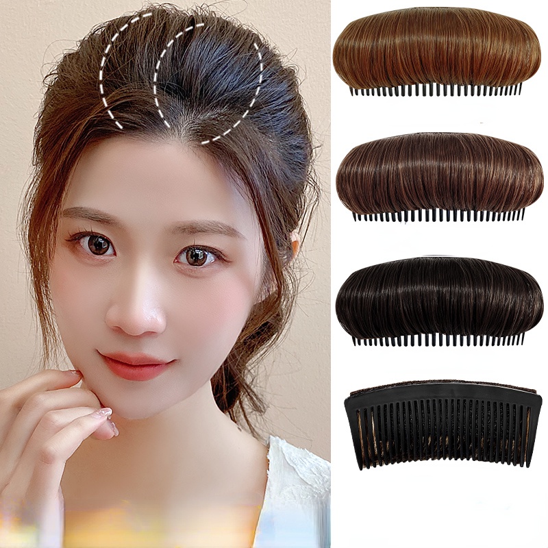 Wig Piece Female Hair Pad High Fluffy Wig Hairpin Female Invisible ...