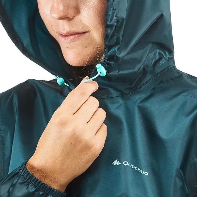 Decathlon Quechua Raincoat Jacket Climbing Women Nh100 Blue 8549506 Shopee Singapore