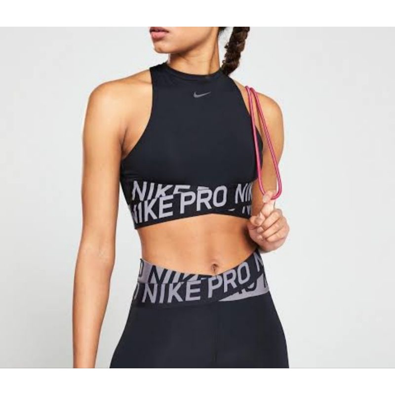 Nike Training Crossover Crop top In Black