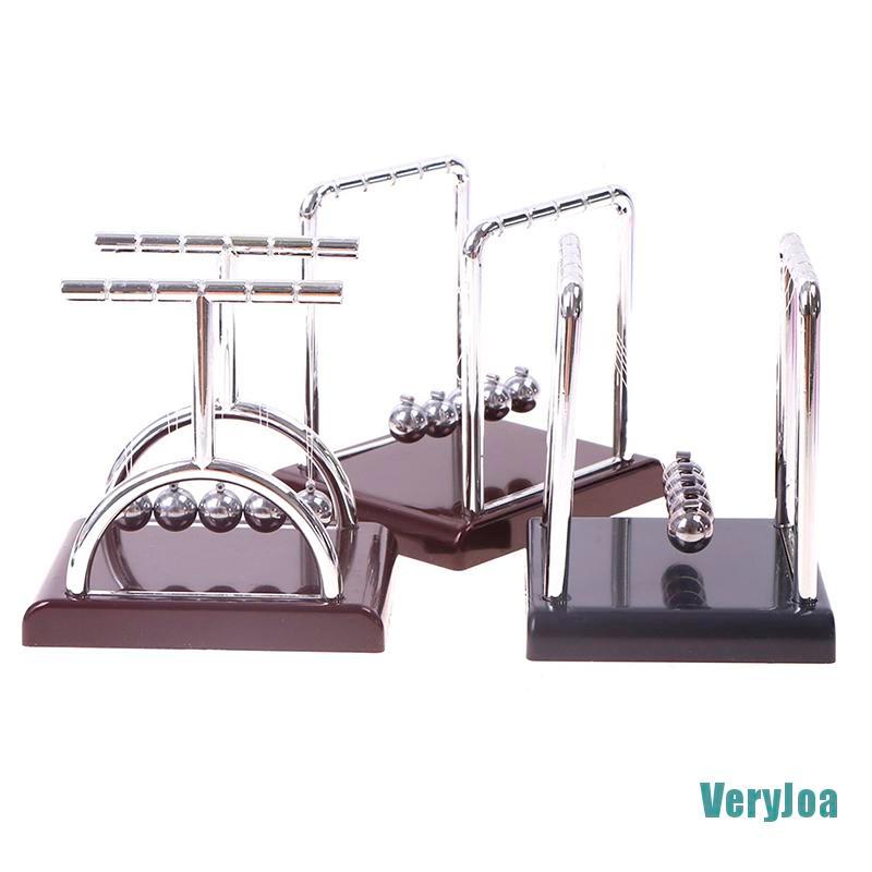?VeryJoa Crafts Newton's Cradle Desk Table Decor Metal Pendulum Ball Physics Balance Ball
