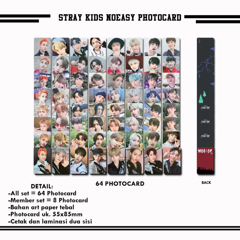 Stray KIDS NOEASY PHOTOCARD | Shopee Singapore