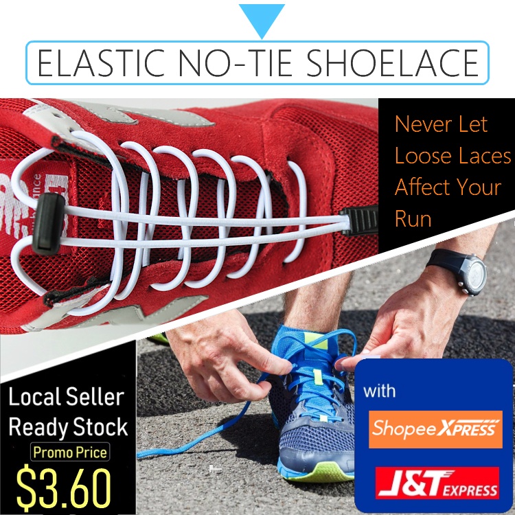 No tie laces for running outlet shoes