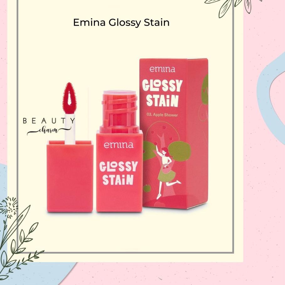 Emina Glossy Stain 3gr Lip Tint Gloss / Emina Lip Stain Shopee