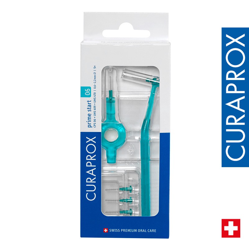 Curaprox CPS 06 prime start interdental brush, turquoise green | Shopee ...