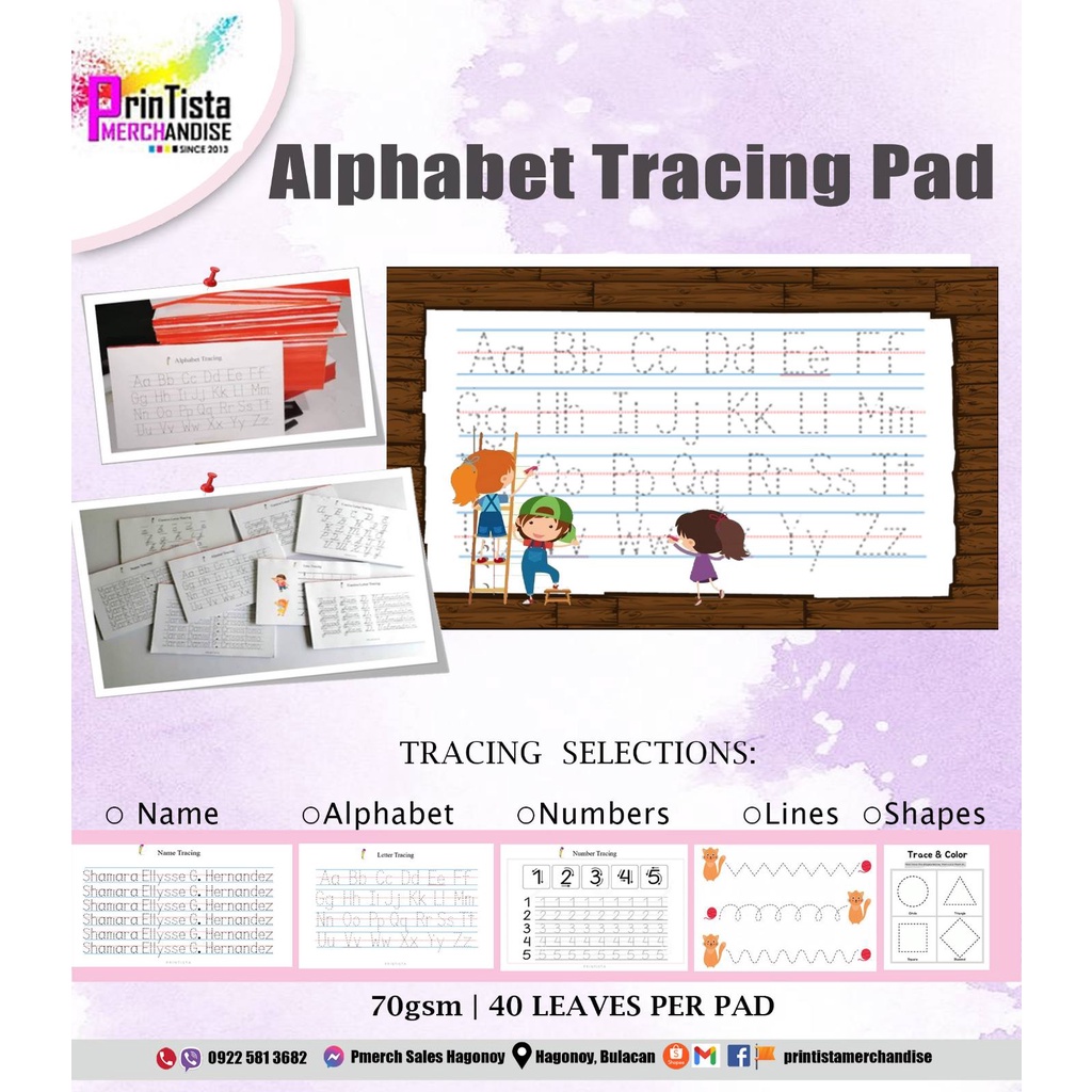 TRACING PADS FOR KIDS (ABC,SHAPES,LINES,NUMBERS) | Shopee Singapore