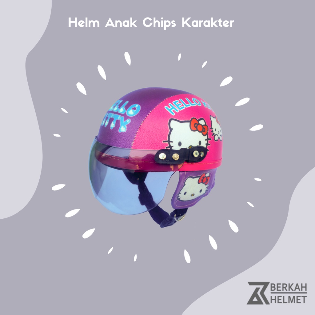 Hello Kitty 2-5-year-old retro choco chip Cute Children's Helmet ...